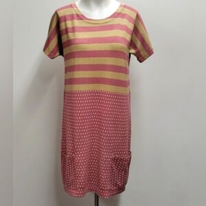 SZen Lagenlook Tunic Short Sleeve Sweater Dress Women's Size Medium